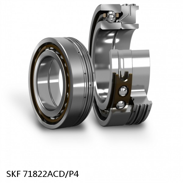 71822ACD/P4 SKF Super Precision,Super Precision Bearings,Super Precision Angular Contact,71800 Series,25 Degree Contact Angle